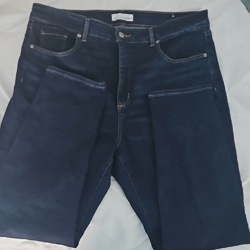 LOFT Men's Dark Blue Skinny Jeans